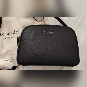 Kate Spade Devin Double Zip Dome Black Crossbody